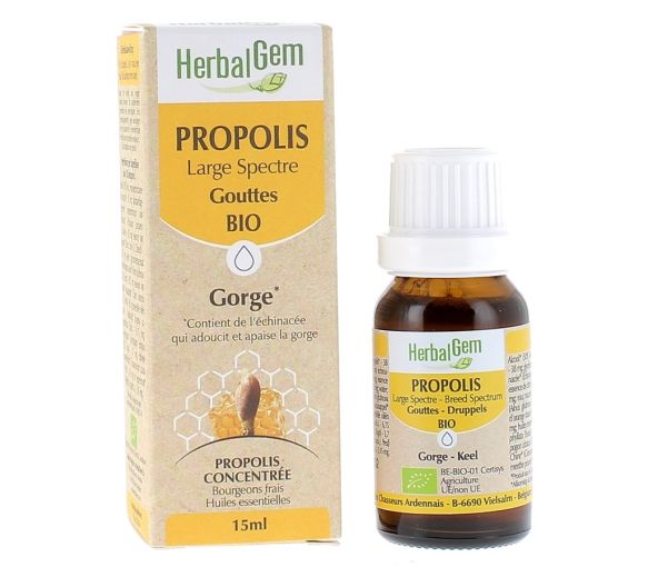 Bio Propolis Breitband HerbalGem - Flasche mit 15 ml