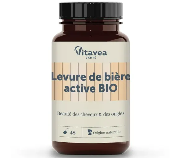 Aktive Bio-Bierhefe Vitavea - Dose mit 45 Kapseln