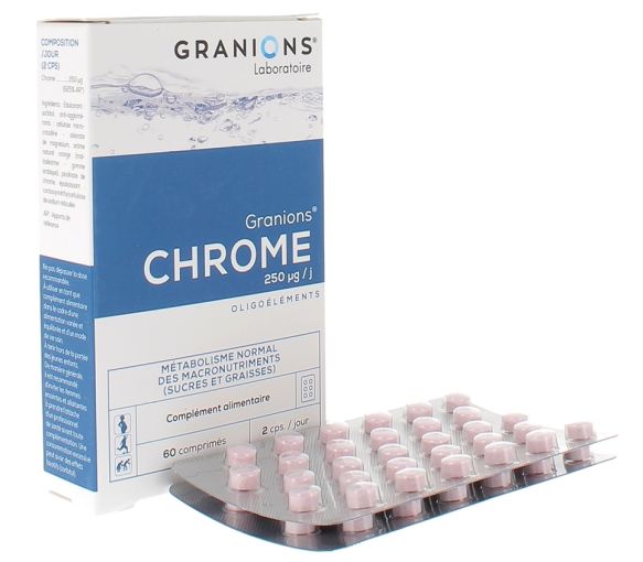Chrome 250 µg Granions - Packung mit 60 Tabletten