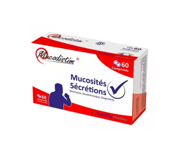 Mucodistim Mukositäten und Sekrete AudistimPharma - Packung mit 60 Tabletten