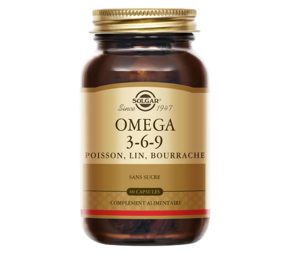 Omega 3-6-9 Solgar - Packung mit 60 Softgels - image 1