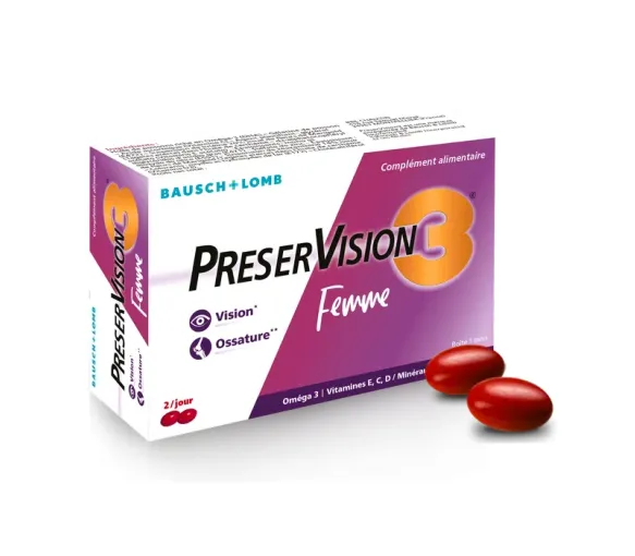 PreserVision 3 Frau Bausch & Lomb - Packung mit 60 Kapseln