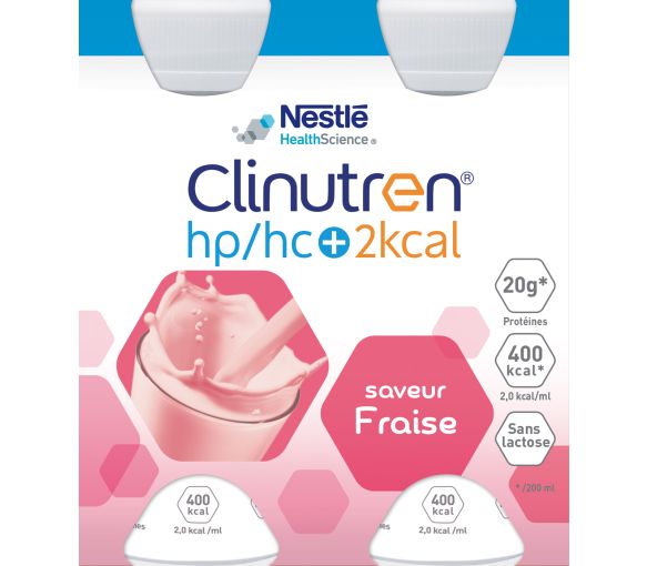 Clinutren HP/HC +2Kcal Erdbeergeschmack - 4 Flaschen à 200 ml - image 1