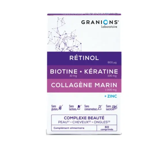 Komplexe Schönheit Haut Haare Nägel Granions - Packung mit 60 Tabletten - image 1