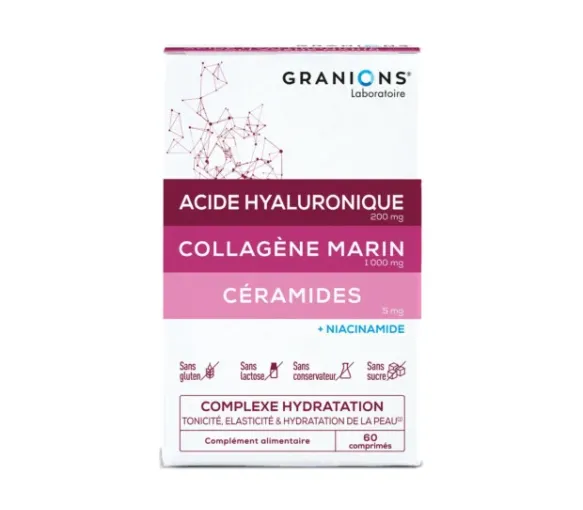 Komplexe Hautbefeuchtung Granions - Packung mit 60 Tabletten - image 1