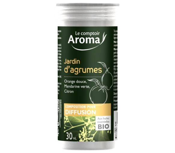Zusammensetzung zur Verbreitung von Zitrusgarten Der Aroma-Tresen - Flasche mit 30 ml