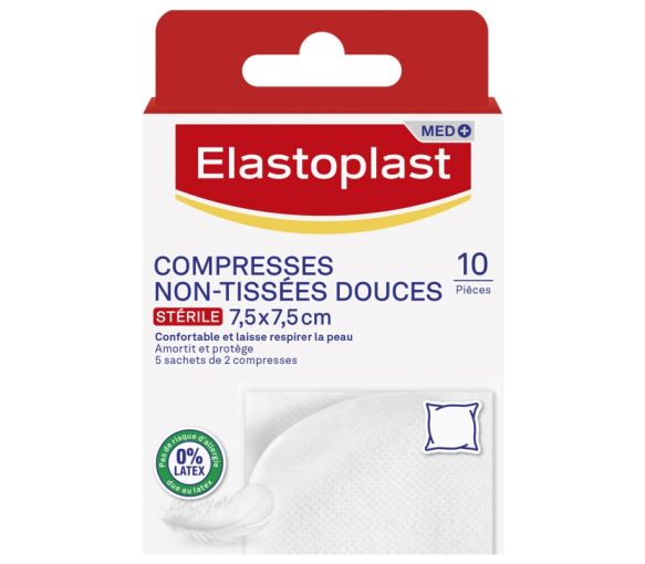 Weiche Vlieskompressen Elastoplast - Packung mit 10 Kompressen - image 1
