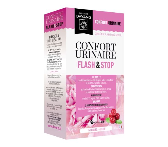 Harninkontinenz Flash & Stop Dayang - Packung mit 15 Kapseln