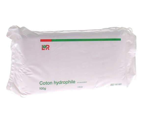 Hydrophile Baumwolle Akkordeon Lohmann & Rauscher - 100g Packung