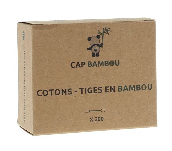 Bambus-Q-Tips Cap Bambou - Box mit 200 Q-Tips
