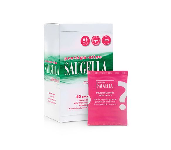 Cotton touch Handtuch extra dünn Saugella - Box mit 40 Slipeinlagen - image 1