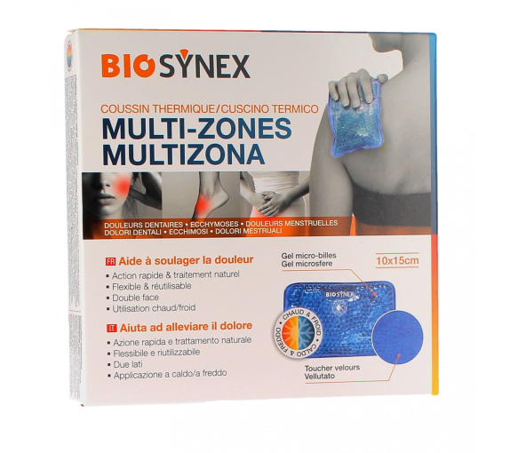 Wärme-Kälte-Multizonen-Kissen Biosynex - Kissen von 10 x 15 cm