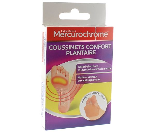 Komfort Fußpolster Mercurochrome - Packung mit 2 Polstern