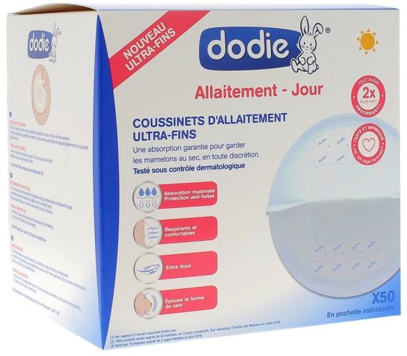 Ultra-dünne Stilleinlagen Tag Dodie - Box mit 50 Einlagen