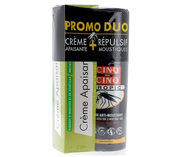 Beruhigende Creme + Tropic Spray Fünf auf Fünf - Spray mit 75 ml und Tube mit 40 g