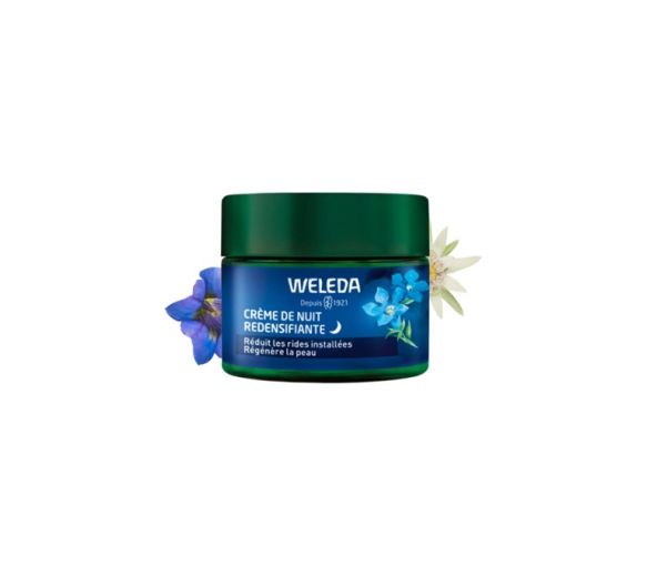 Nachtcreme mit blauer Enzian und Edelweiss von Weleda - 40ml Tiegel - image 1