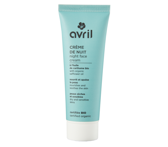 Nachtcreme für trockene und empfindliche Haut bio Avril - Tube mit 50 ml