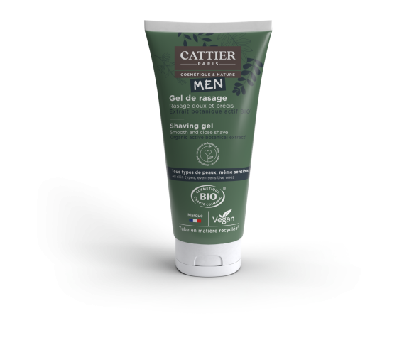 Bio-Rasiergel für Männer Cattier - Tube mit 150 ml