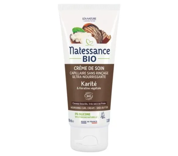 Ultra-nährende Haarpflegecreme mit Bio-Sheabutter Natessance - Tube mit 100 ml - image 1