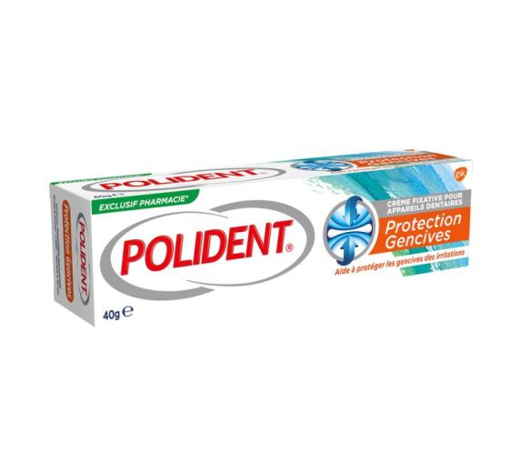 Fixiercreme für Zahnprothesen Zahnfleischschutz Polident - Tube mit 40 g
