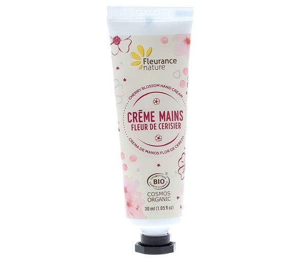 Bio Kirschblüten Handcreme Fleurance Nature - 30 ml Tube - image 1