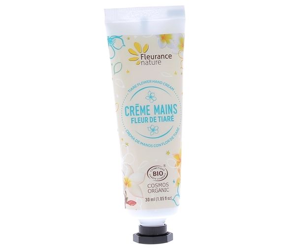 Bio Tiaréblüten Handcreme Fleurance Nature - 30 ml Tube - image 1