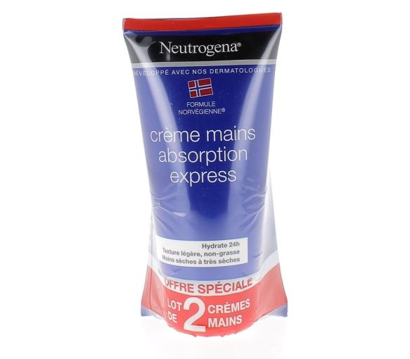 Neutrogena Handcreme Express-Absorption - 2er-Pack mit 75 ml Tuben
