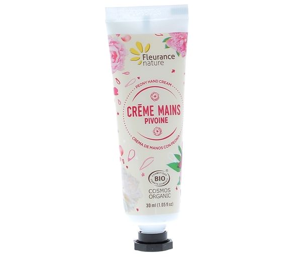 Bio-Pfingstrosen-Handcreme Fleurance Nature - 30 ml Tube - image 1