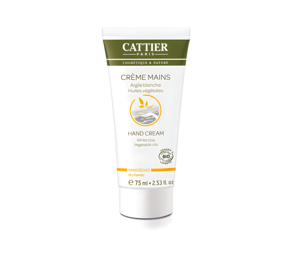 Bio Hand Cream for Dry Skin Cattier - 75 ml tube