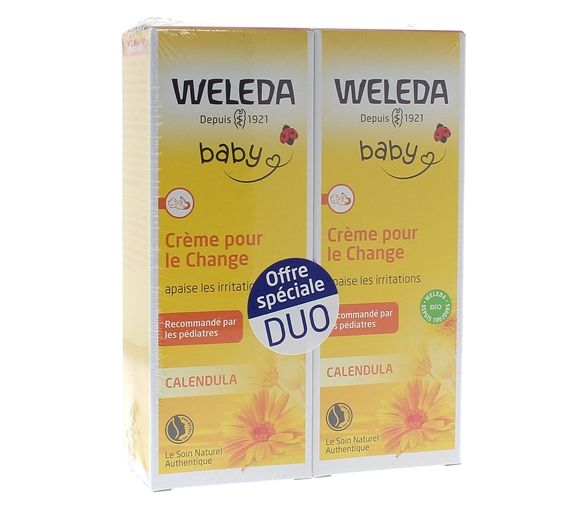 Calendula Windelcreme für Babys von Weleda - 2er Pack mit 75 ml Tuben - image 1