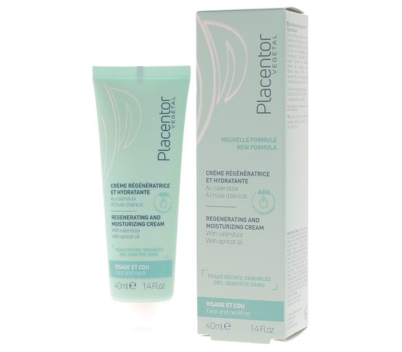 Regenerierende und feuchtigkeitsspendende Creme Placentor végétal - Tube mit 40 ml - image 1