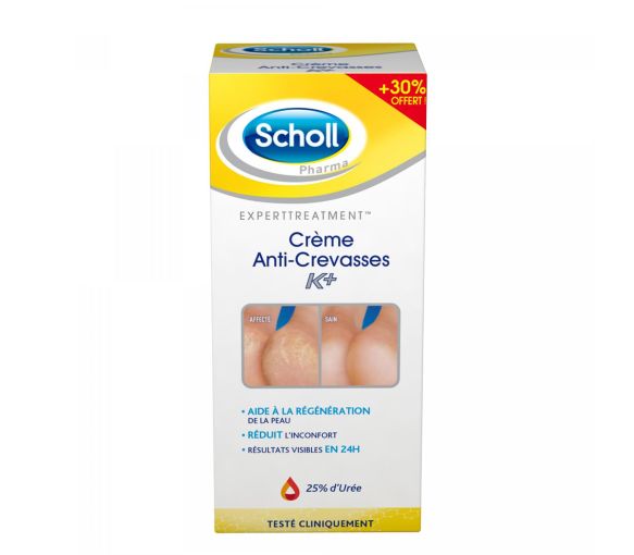 Scholl K+ Anti-Riss-Creme 25% Urea - 120 ml Tube
