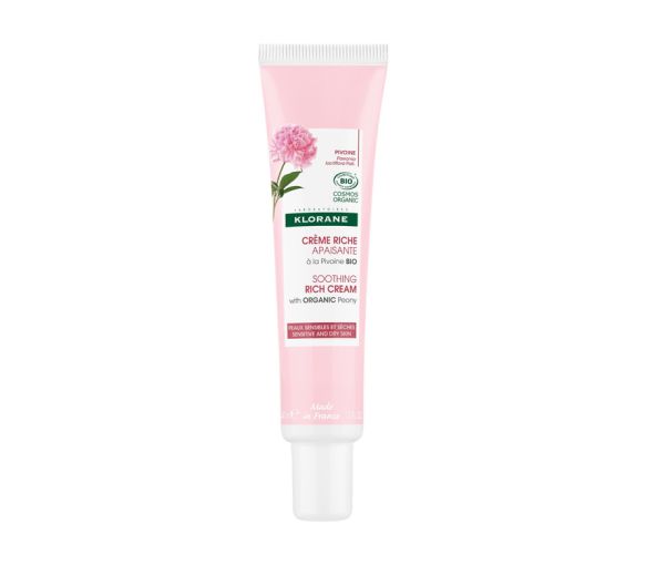 Reichhaltige beruhigende Creme mit Bio-Pfingstrose Klorane - 40ml Tube - image 1