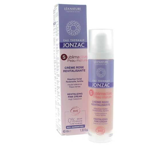 Sublimactive reife Haut Creme revitalisierend bio Thermalwasser Jonzac - Flasche mit 40 ml