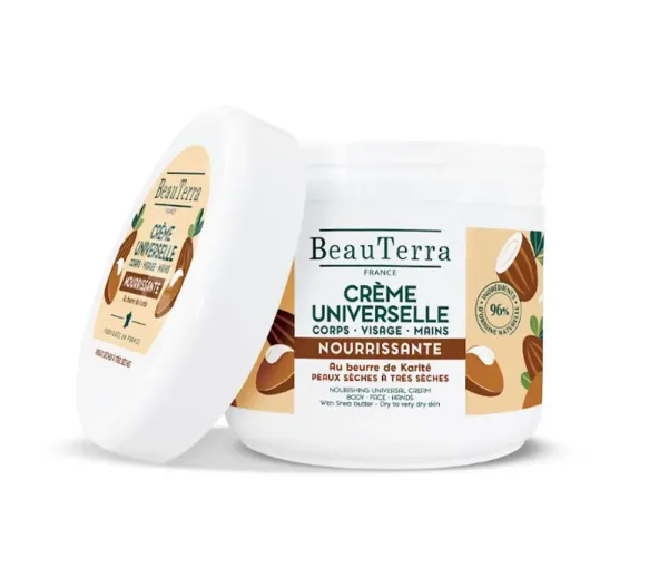 Universelle nährende Creme mit Sheabutter Beauterra - 400ml Dose - image 1