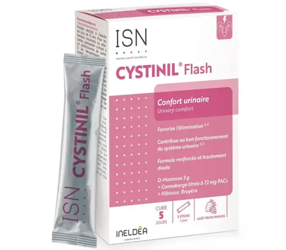Cystinil Flash Harnkomfort Ineldea - Packung mit 10 Sticks