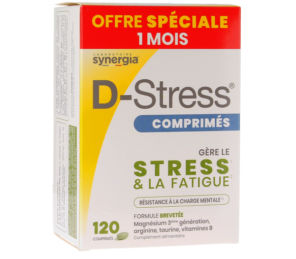 D-Stress Synergia - 120 Tabletten Box - image 1