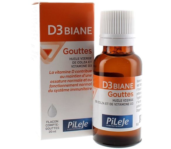D3 biane Tropfen Pileje - Flasche mit 20 ml