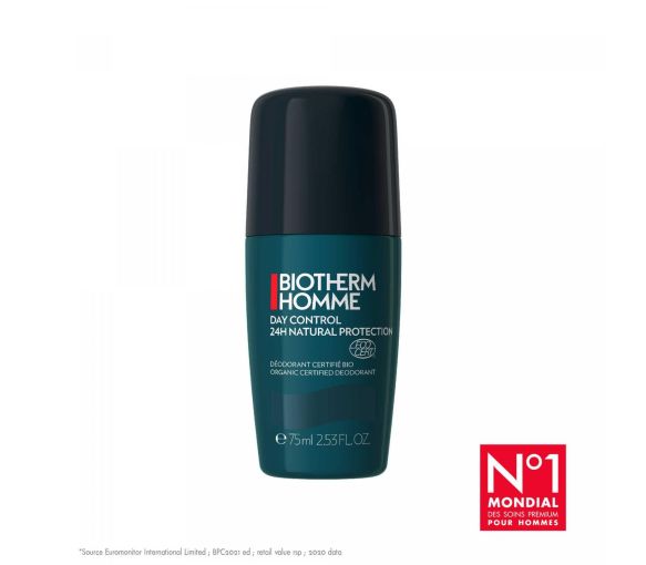 Day control 24H natürlicher Schutz Deodorant Biotherm Homme - Roll-on 75ml - image 1