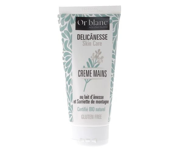 Delicânesse Handcreme mit Bio-Eselmilch Or Blanc - Tube mit 100ml