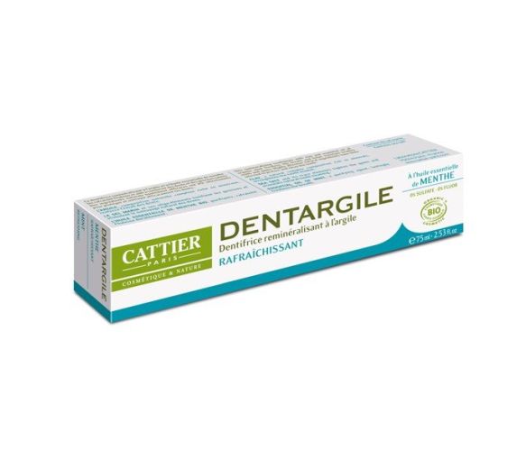 Dentargile erfrischende Zahnpasta Bio-Minze Cattier - Tube 75 ml