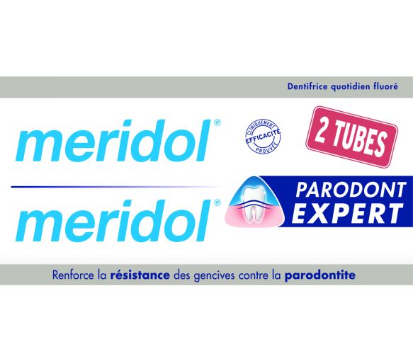 Parodont Expert Meridol Zahnpasta - 2er Pack mit 75 ml Tuben