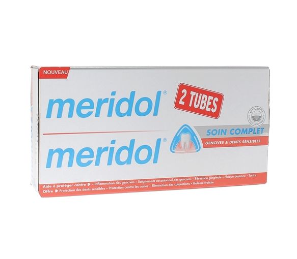 Meridol Komplettpflege Zahnpasta - 2er Pack mit 75ml Tuben