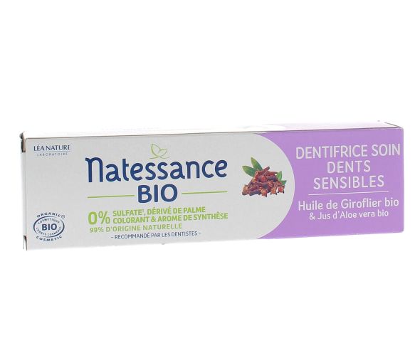 Bio-Zahnpasta für empfindliche Zähne Natessance - 75 ml Tube - image 1