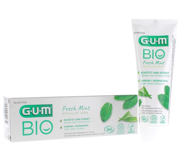 Bio-Zahnpasta mit frischer Minze und Aloe Vera - 75 ml Tube