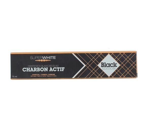 Aktivkohle-Zahncreme Weißheits-Black-Edition SuperWhite - 75ml Tube
