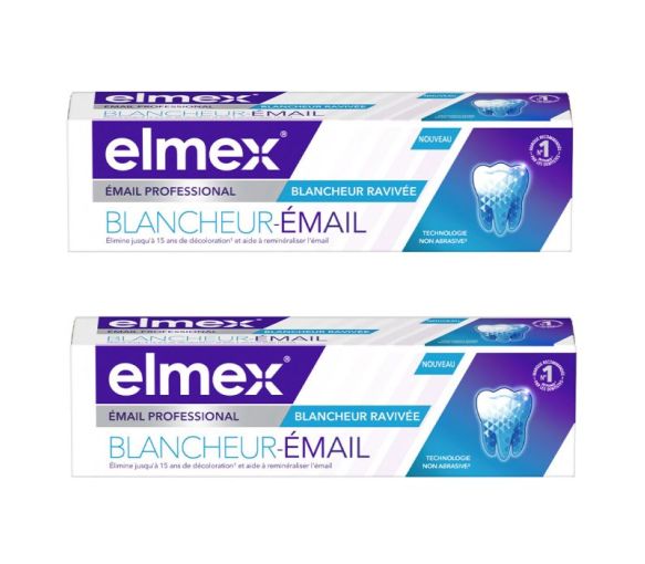 Elmex Zahnpasta für weiße Zähne - 2er Pack mit 75ml Tuben - image 1