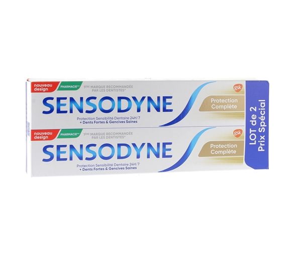 Vollständiger Schutz Sensodyne - 2er-Pack mit 75 ml Tuben