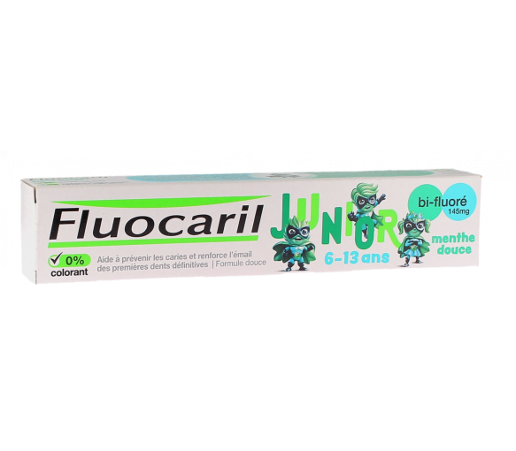 Junior-Zahnpasta 6-13 Jahre mit mildem Minzgeschmack Fluocaril - Tube mit 75 ml - image 1