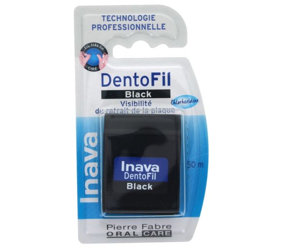 DentoFil black Zahnseide Inava - Zahnseide von 50 m